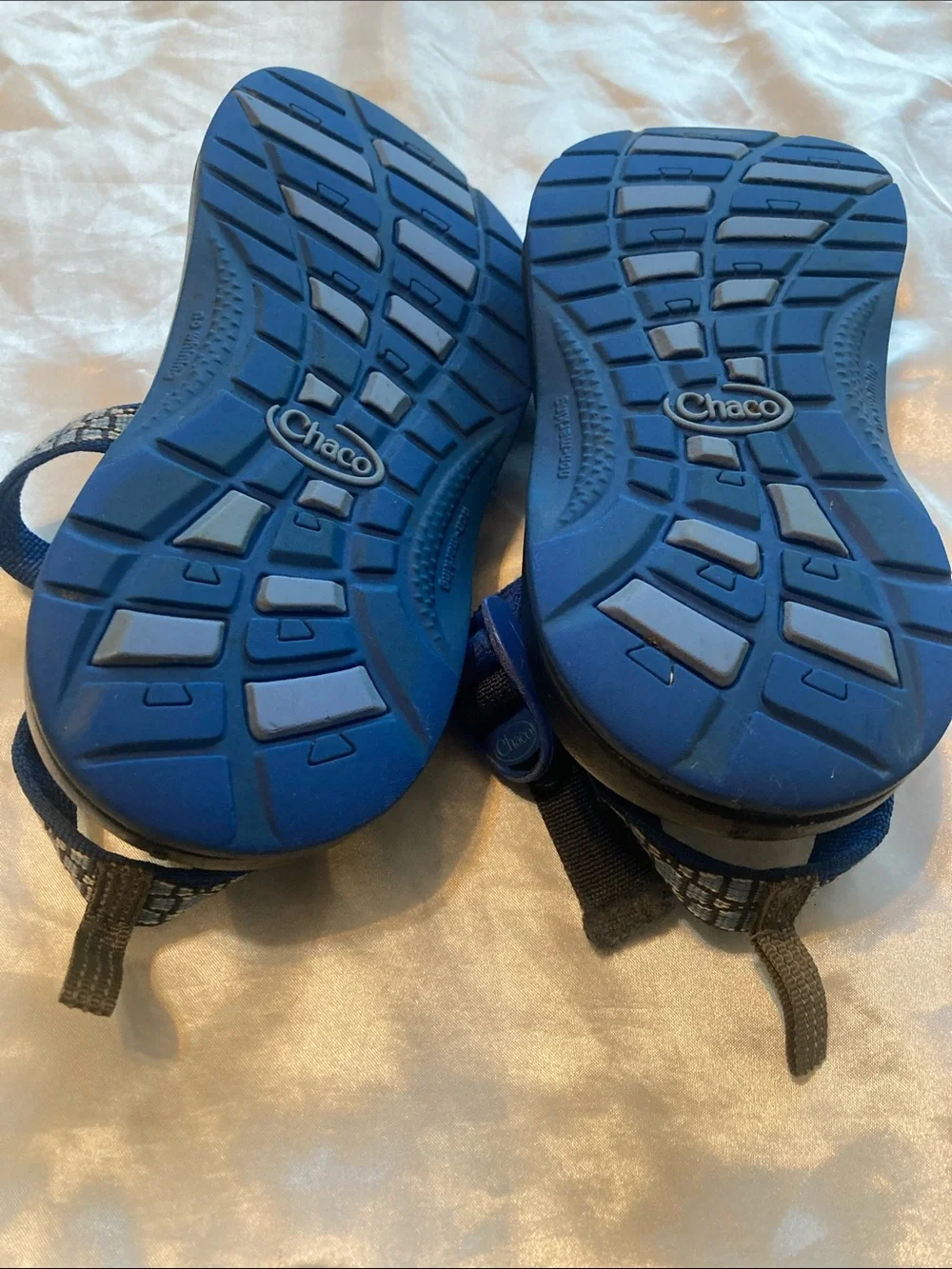 Chaco Kids Blue Patterned Strap Sandals